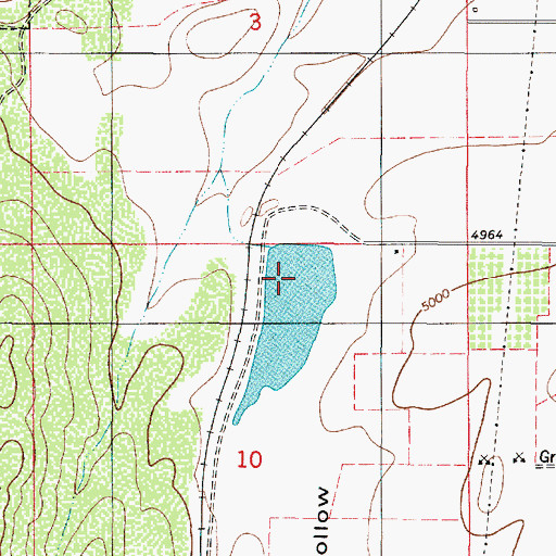 Topographic Map of Summit Creek Number Two Dam, UT