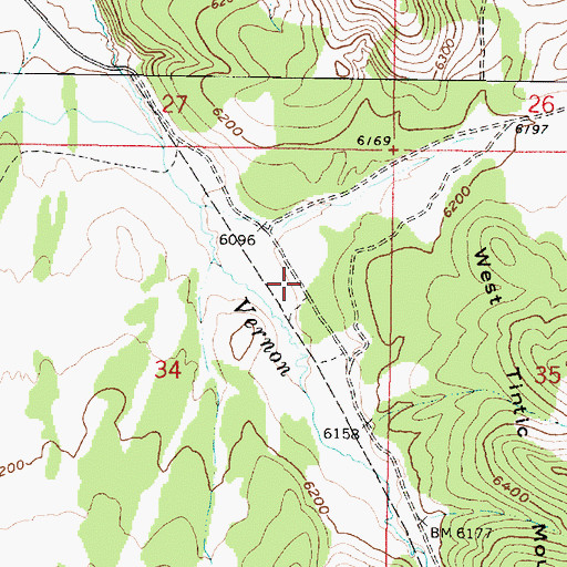 Topographic Map of Vernon Reservoir, UT