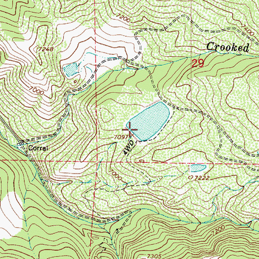 Topographic Map of Center Creek Number One Dam, UT