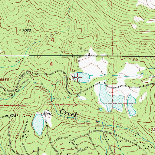 Topographic Map of Kenneth Anderson Reservoir, UT
