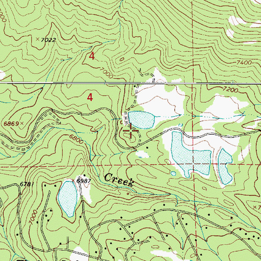 Topographic Map of Kenneth Anderson Dam, UT