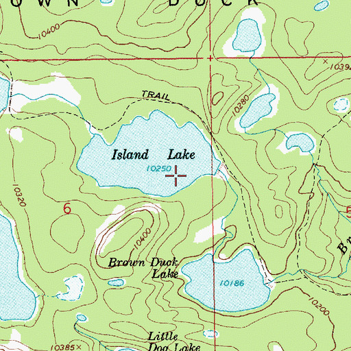 Topographic Map of Island Lake Dam, UT
