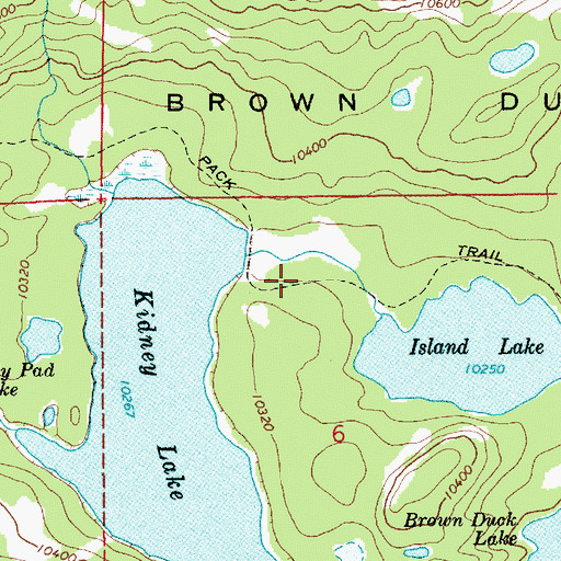 Topographic Map of Kidney Lake Dam, UT