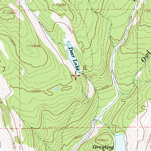 Topographic Map of Deer Lake Dam, UT