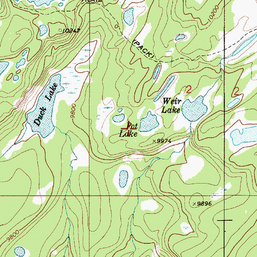 Topographic Map of Pot Dam, UT