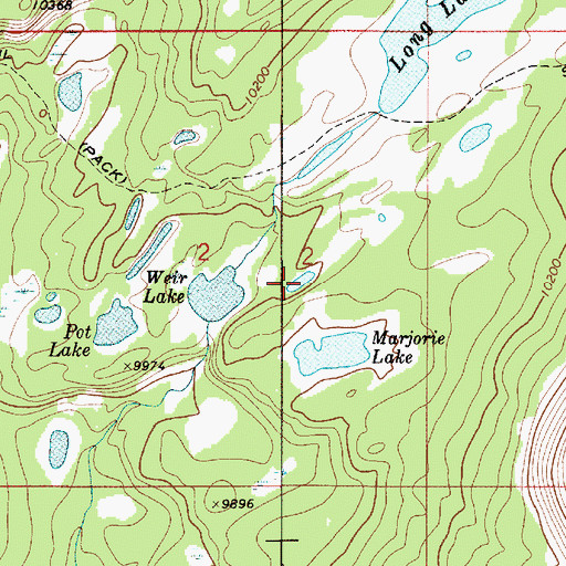 Topographic Map of Weir Reservoir, UT