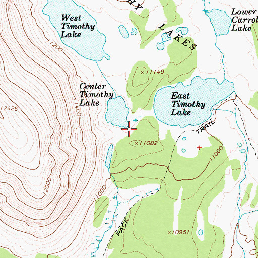 Topographic Map of East Timothy Dam, UT