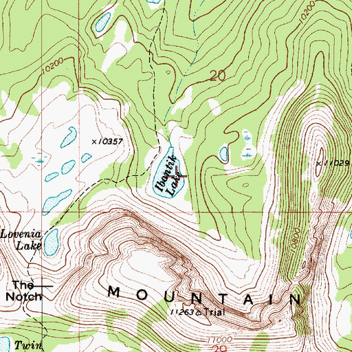 Topographic Map of Ibantik Dam, UT