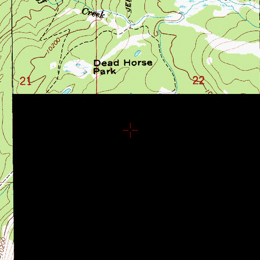 Topographic Map of Cliff Lake Dam, UT