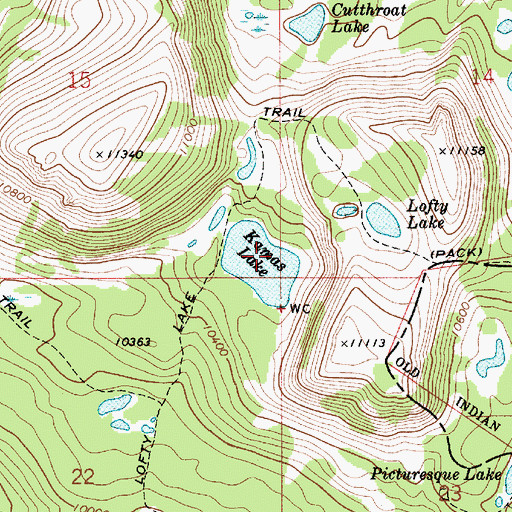 Topographic Map of Kamas Lake Dam, UT