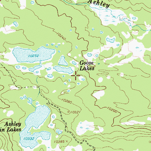 Topographic Map of Lower Goose Lake Dam, UT