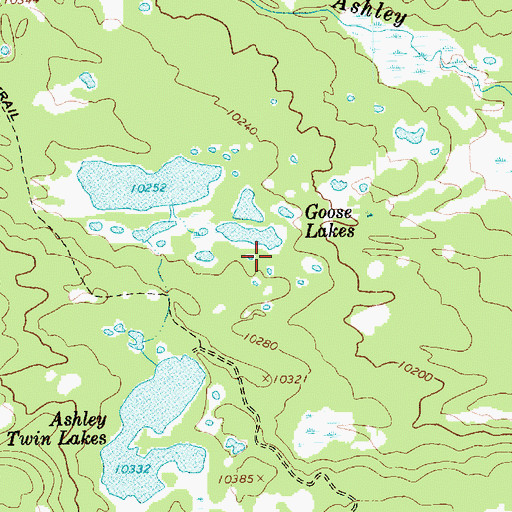 Topographic Map of Upper Goose Lake, UT