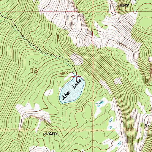 Topographic Map of Abes Lake Dam, UT