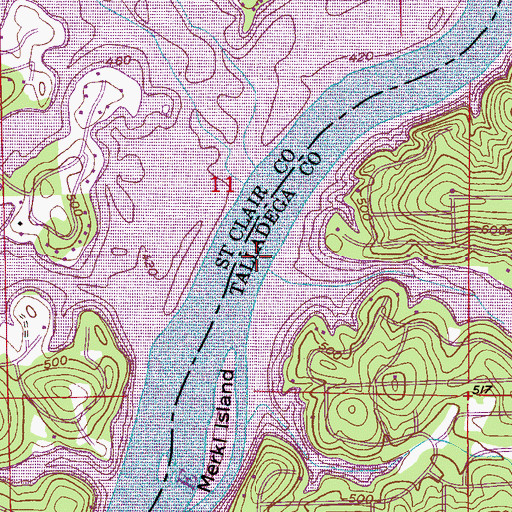Topographic Map of Drakes Mill Shoals (historical), AL