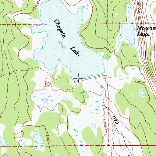 Topographic Map of Chepeta Dam, UT