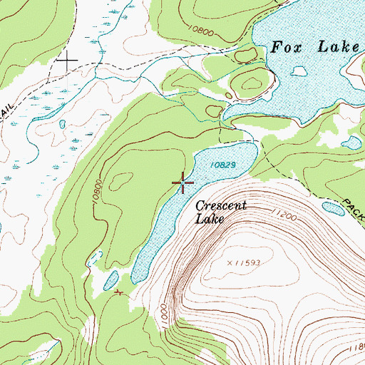 Topographic Map of Crescent Lake, UT