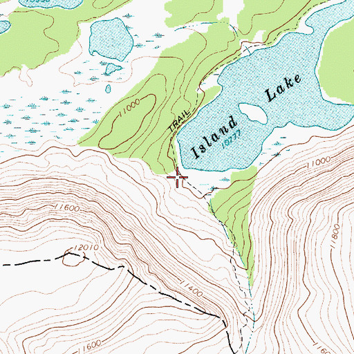 Topographic Map of Island Lake Dam, UT