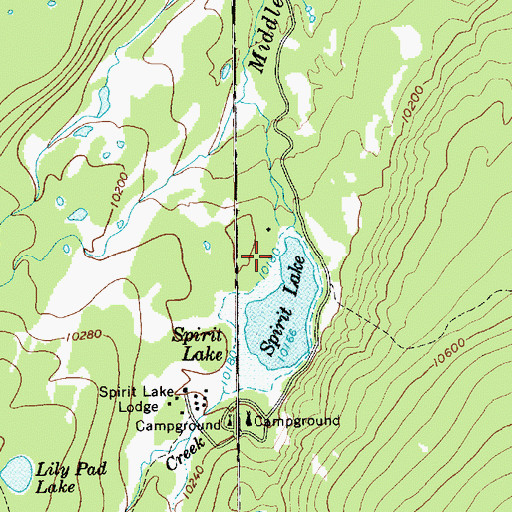 Topographic Map of Spirit Lake Dam, UT