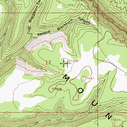 Topographic Map of Fiftymile Mountain, UT