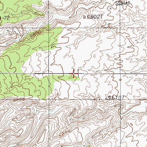 Topographic Map of Waterpocket Fold, UT