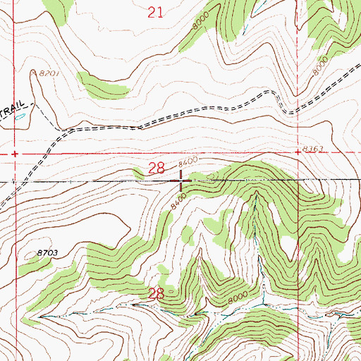 Topographic Map of West Tavaputs Plateau, UT