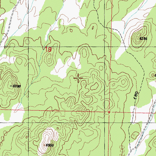 Topographic Map of Beaver County, UT