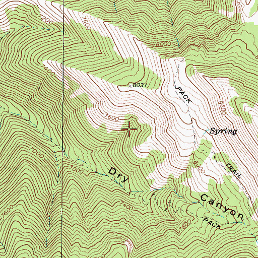 Topographic Map of Cache County, UT