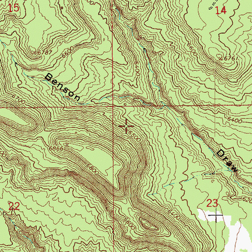 Topographic Map of Duchesne County, UT