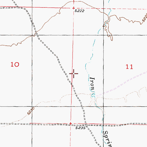 Topographic Map of Iron County, UT