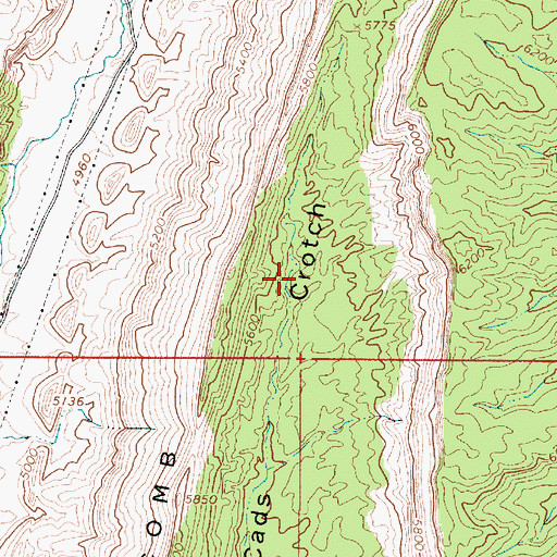 Topographic Map of Kane County, UT