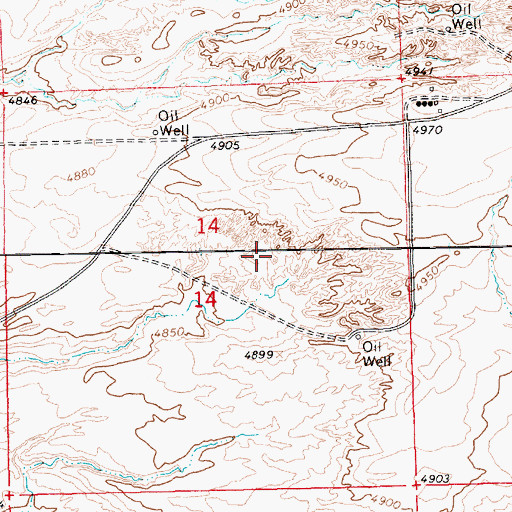 Topographic Map of Uintah County, UT
