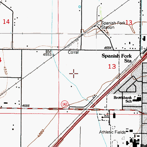 Topographic Map of Utah County, UT
