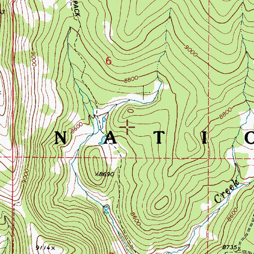 Topographic Map of Wasatch County, UT