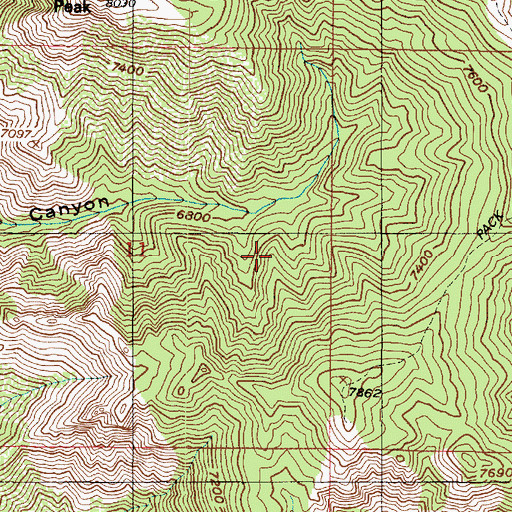 Topographic Map of Weber County, UT