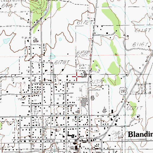 Topographic Map of Albert R Lyman Middle School, UT