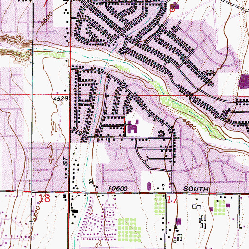 Topographic Map of Alta View Elementary School, UT
