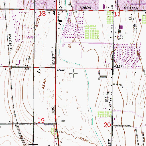 Topographic Map of Altara Elementary School, UT