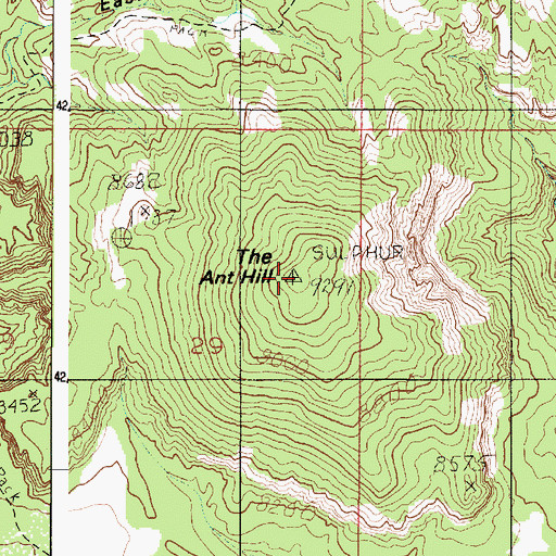 Topographic Map of The Ant Hill, UT