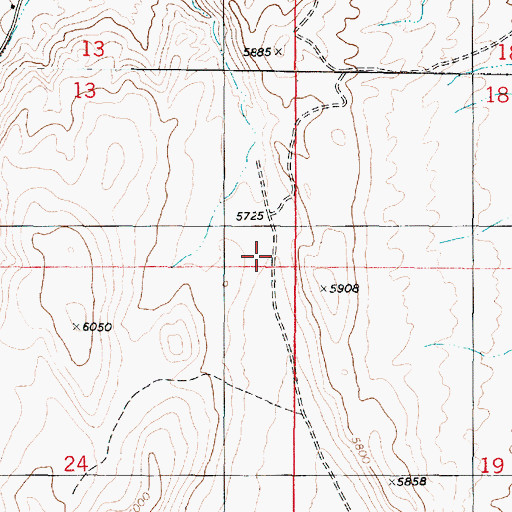 Topographic Map of Antelope Valley, UT