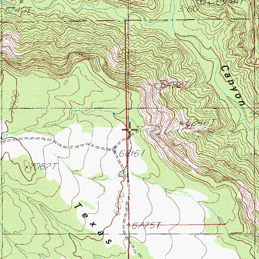 Topographic Map of Arch Canyon Overlook, UT