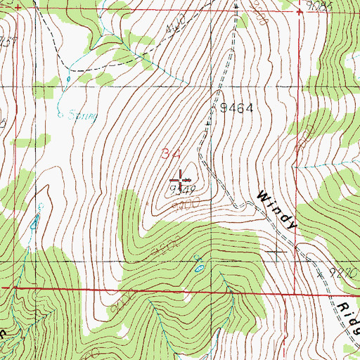 Topographic Map of Avavick Knoll, UT