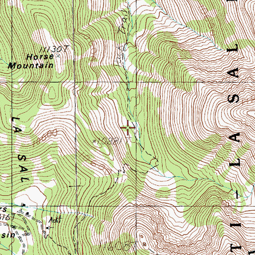 Topographic Map of Bachelor Basin, UT
