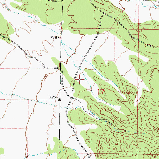 Topographic Map of Bald Hill, UT