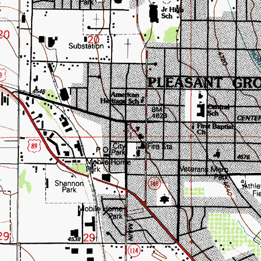 Topographic Map of Battle Creek Fort, UT
