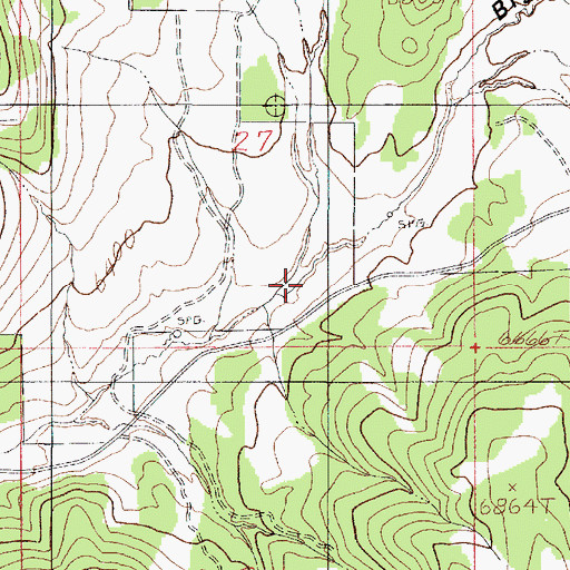 Topographic Map of Big Hollow Wildlife Management Area, UT