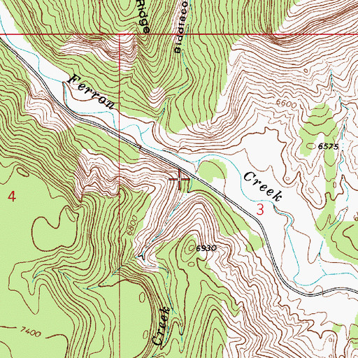 Topographic Map of Blue Trail Creek, UT