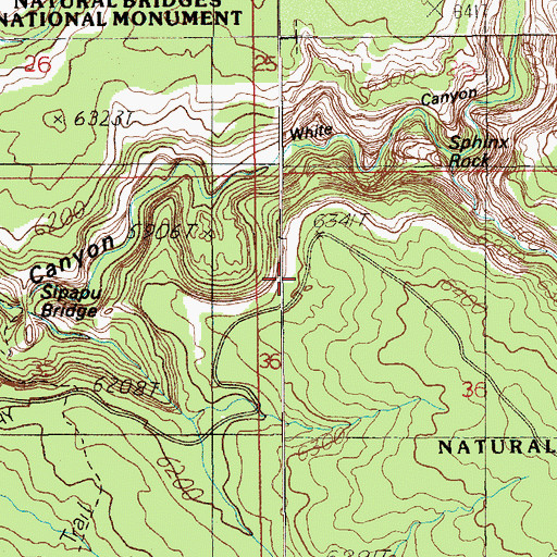 Topographic Map of Bridge View, UT