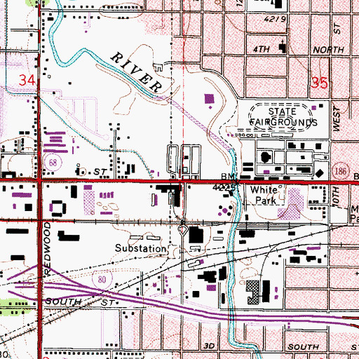 Topographic Map of Camp VIP, UT