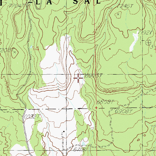 Topographic Map of Carrol Canyon, UT