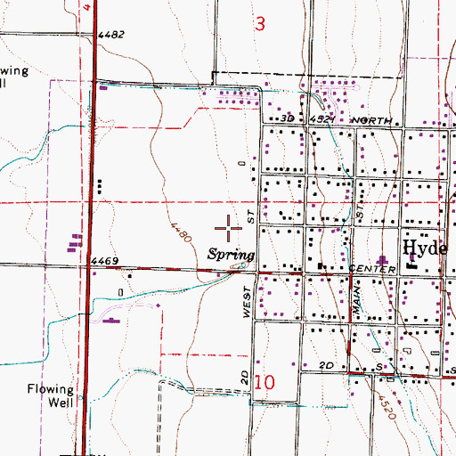 Topographic Map of Cedar Ridge Middle School, UT